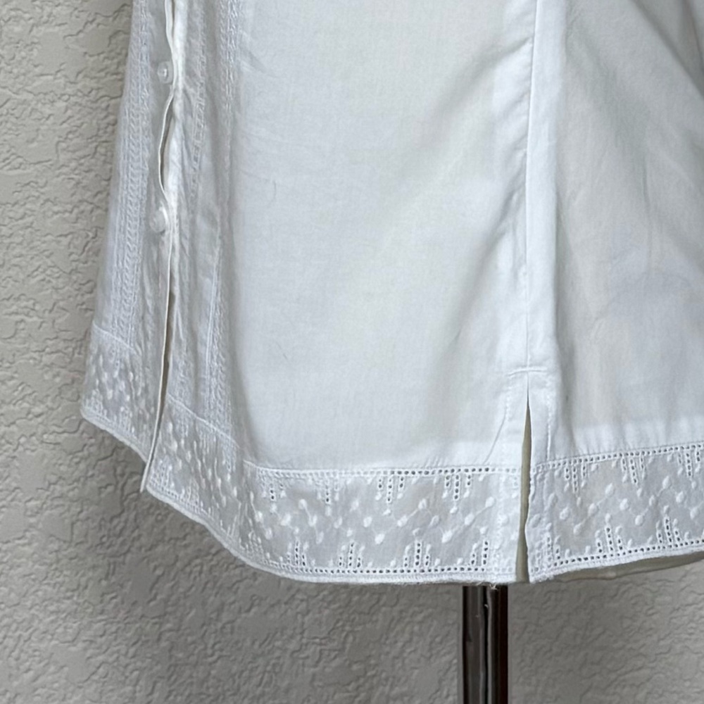 American Eagle delicate white button down lace accent camisole - Picture 6 of 6